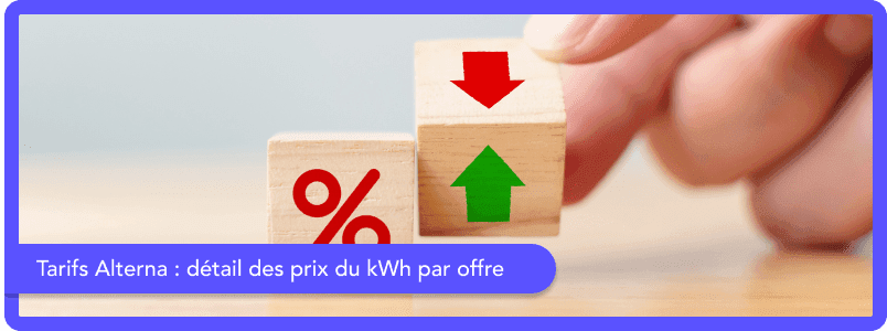 Tarifs Alterna : détail des prix du kWh par offre