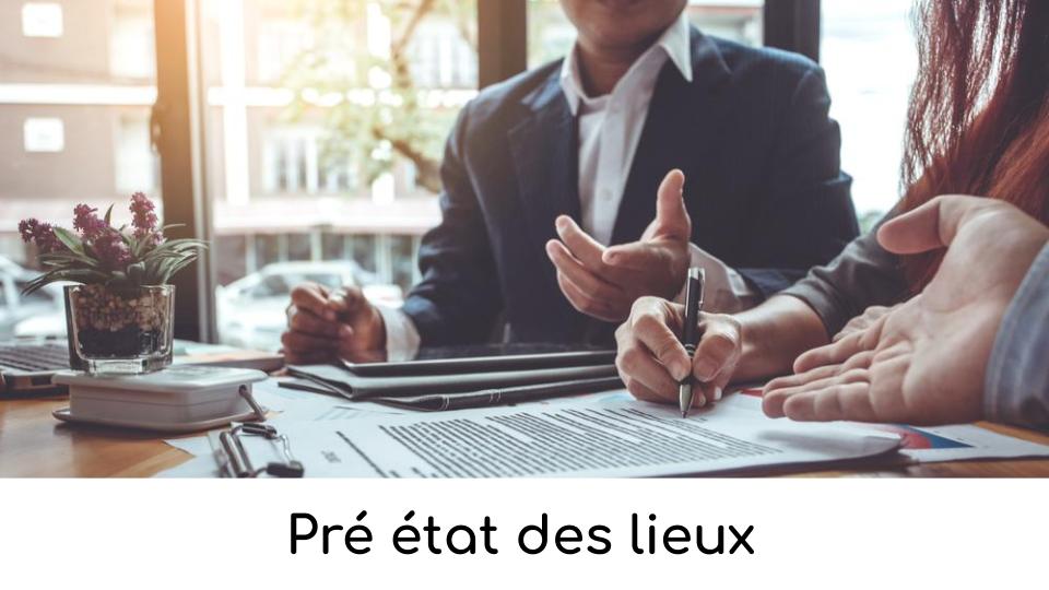 Pré état des lieux