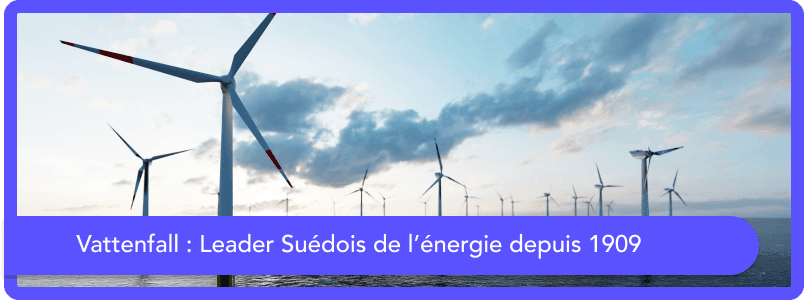 Vattenfall, leader suédois de l'énergie depuis 1909