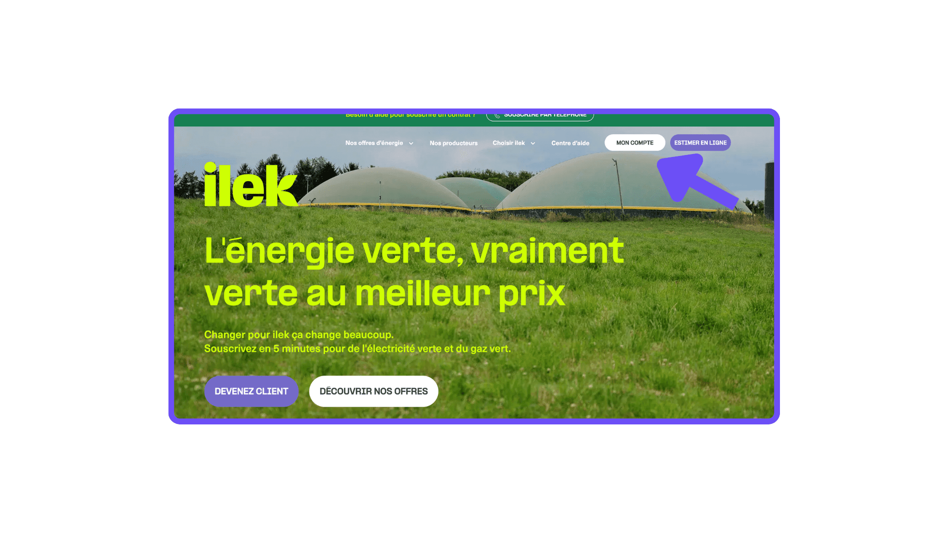 Page d'accueil Ilek