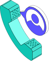 téléphone combiné turquoise