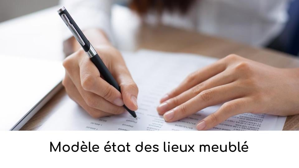 Modèle état des lieux meublé