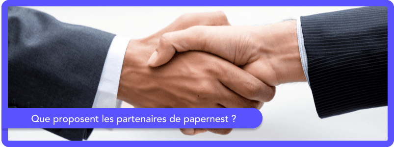 Que proposent les partenaires de papernest ?