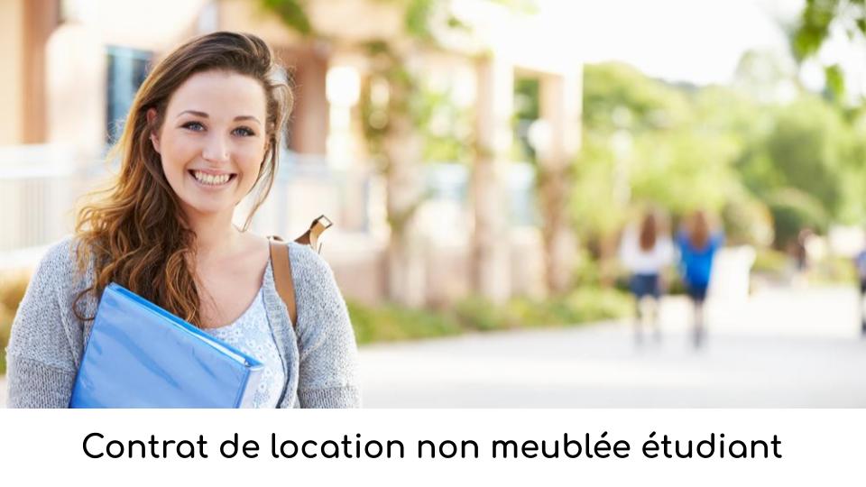 Contrat de location non meublée étudiant Contrat de location non meublée étudiant