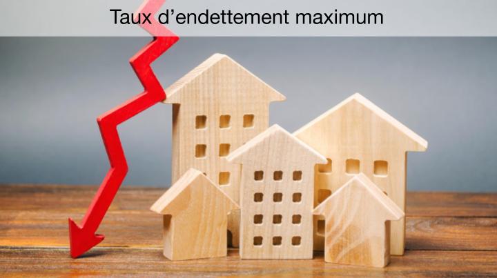 Taux d’endettement maximum Taux d’endettement maximum